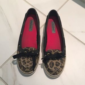 Leopard print Sperry Top-Sider shoes